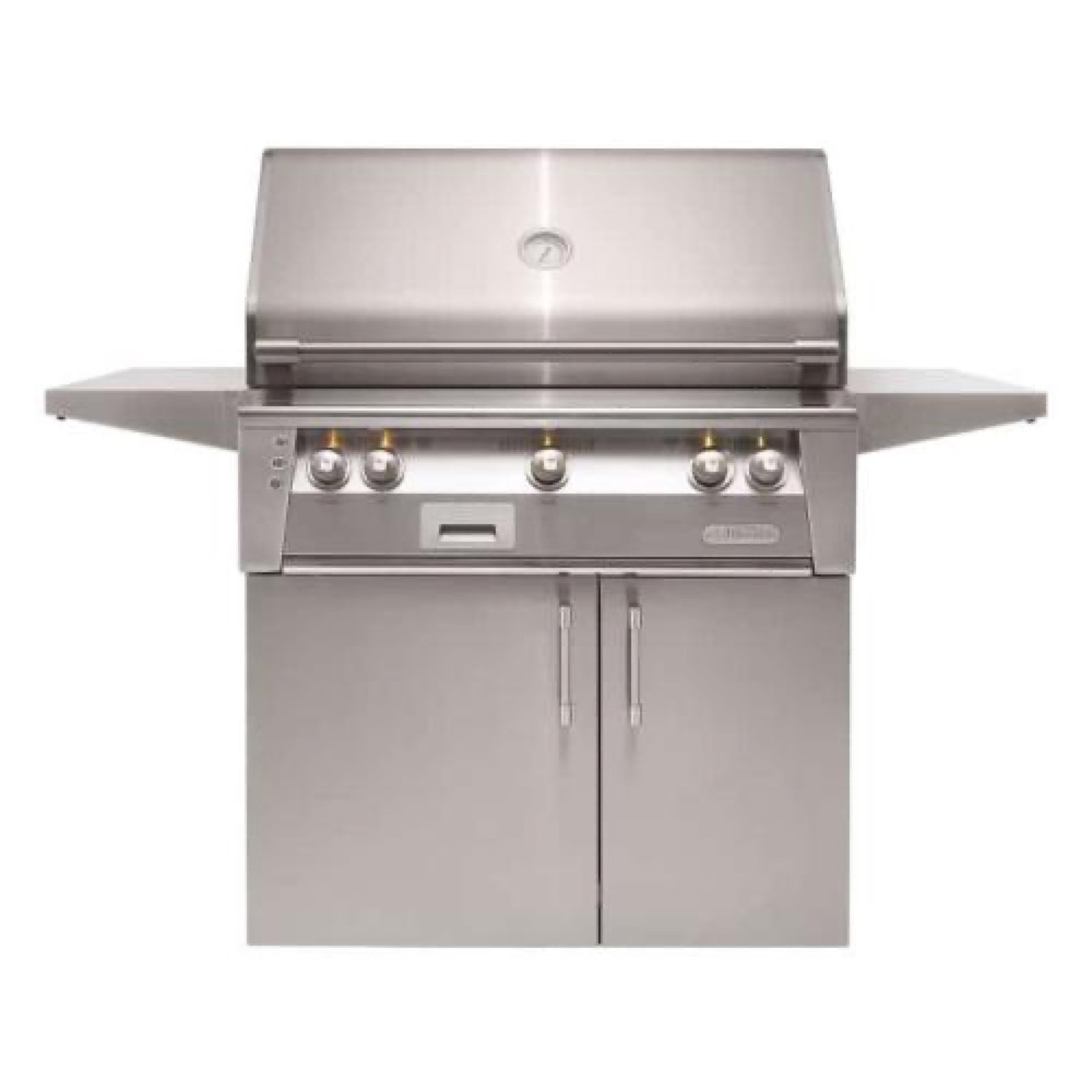 Alfresco Grills ALXE 36-Inch 3-Burner Freestanding Propane Gas Grill with Rear Infrared Burner - Stainless Steel