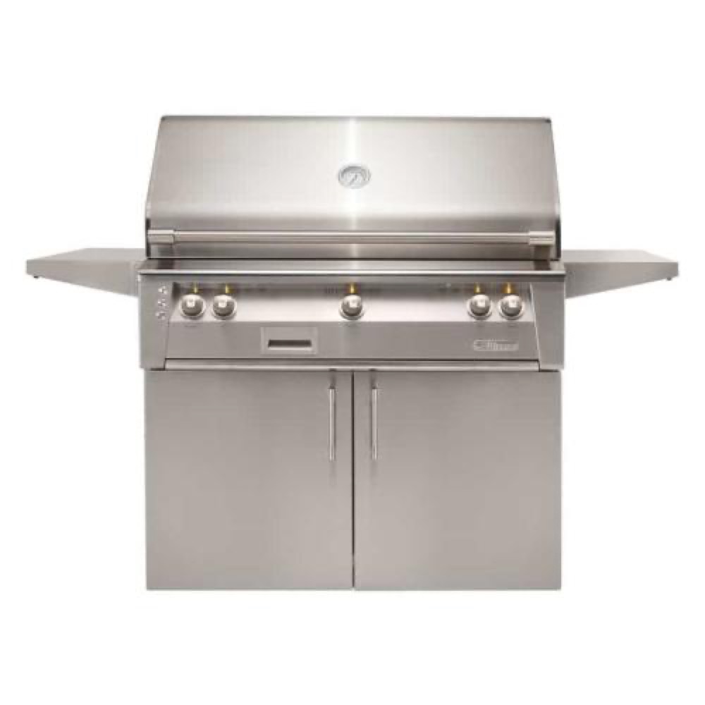 Alfresco Grills ALXE 42-Inch 3-Burner Freestanding Propane Gas Grill with Rear Infrared Burner - Stainless Steel