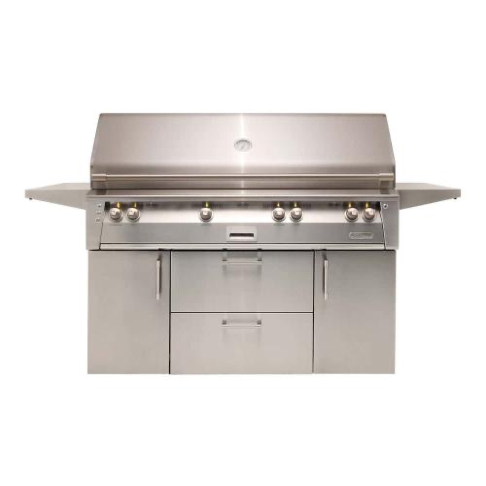 Alfresco Grills ALXE 56-Inch 4-Burner Freestanding Propane Gas Grill with Sear Zone and Rear Infrared Burner - Stainless Steel
