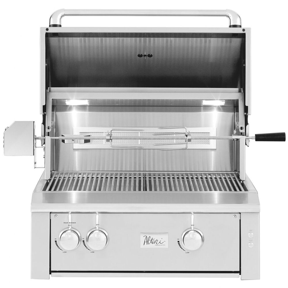 Alturi Grills 30-Inch 2-Burner Built-In Propane Gas Grill with Stainless Steel Burners and Rear Infrared Burner