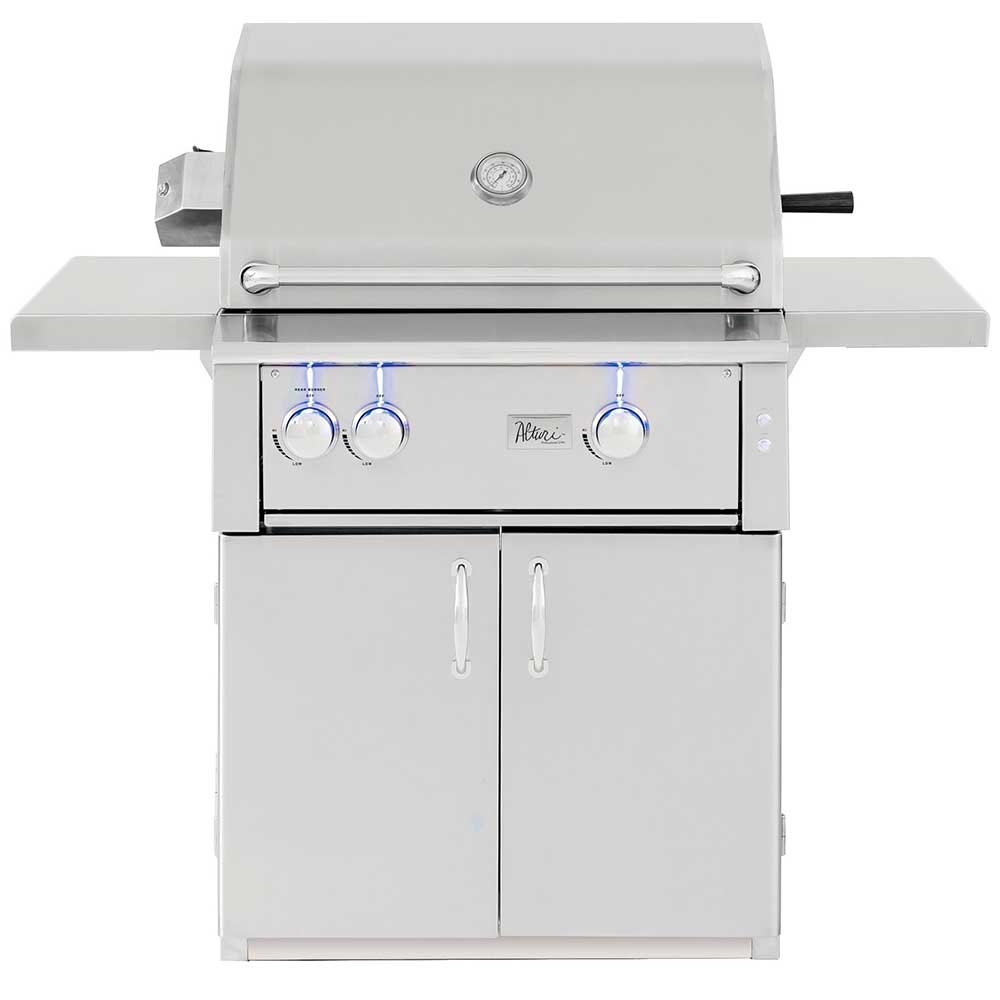 Alturi Grills 30-Inch 2-Burner Freestanding Propane Gas Grill with Stainless Steel Burners and Rear Infrared Burner