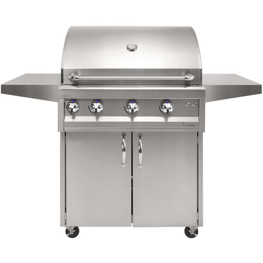 Artisan Professional 32-Inch 3-Burner Freestanding Propane Gas Grill with Rear Infrared Burner