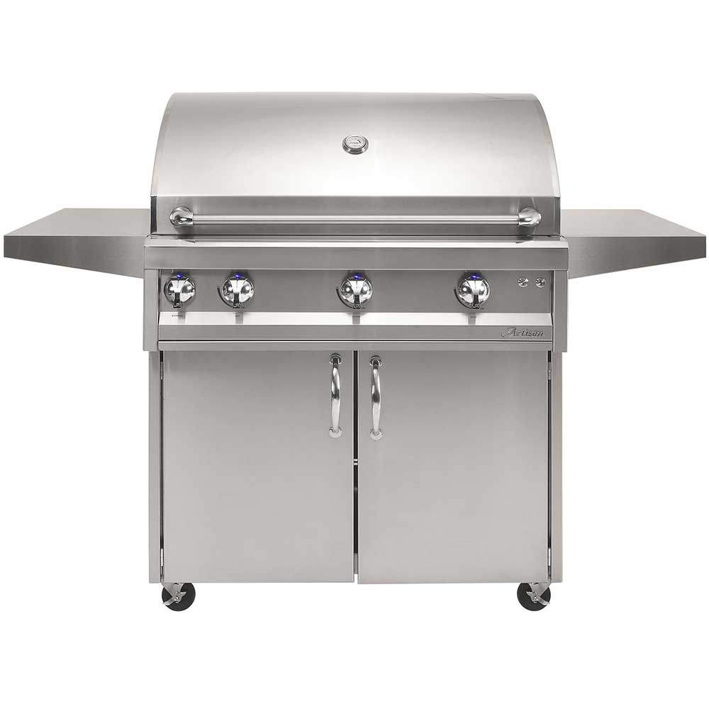 Artisan Professional 36-Inch 3-Burner Freestanding Propane Gas Grill with Rear Infrared Burner