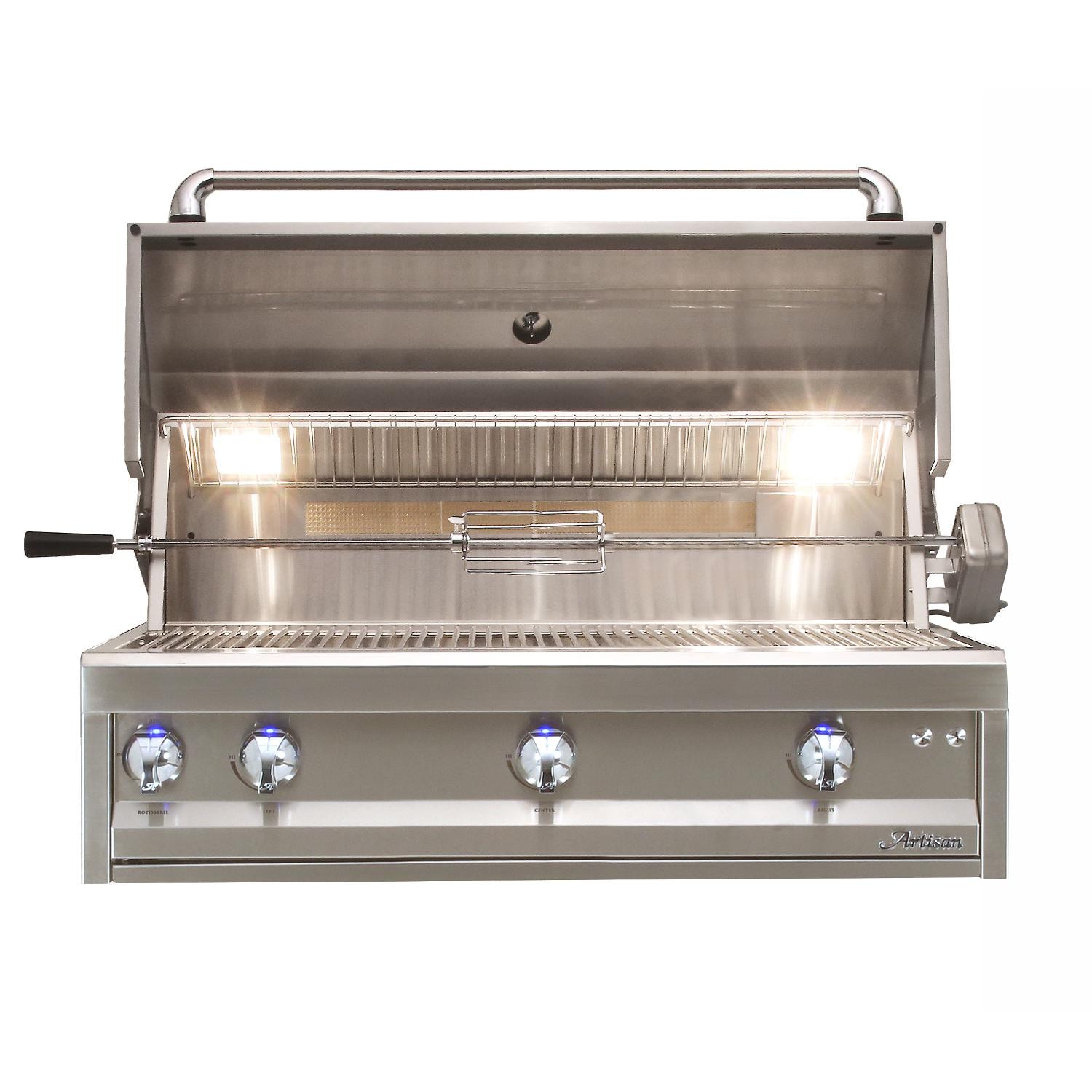 Artisan Professional 42-Inch 3-Burner Built-In Propane Gas Grill with Rear Infrared Burner