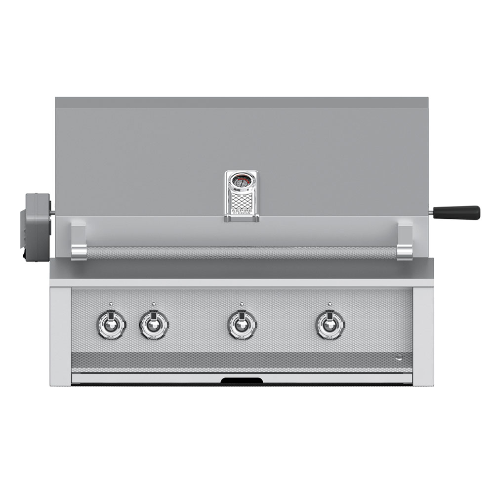 Aspire by Hestan 36-Inch 3-Burner Built-In Propane Gas Grill with Infrared Rotisserie Burner - Stainless Steel