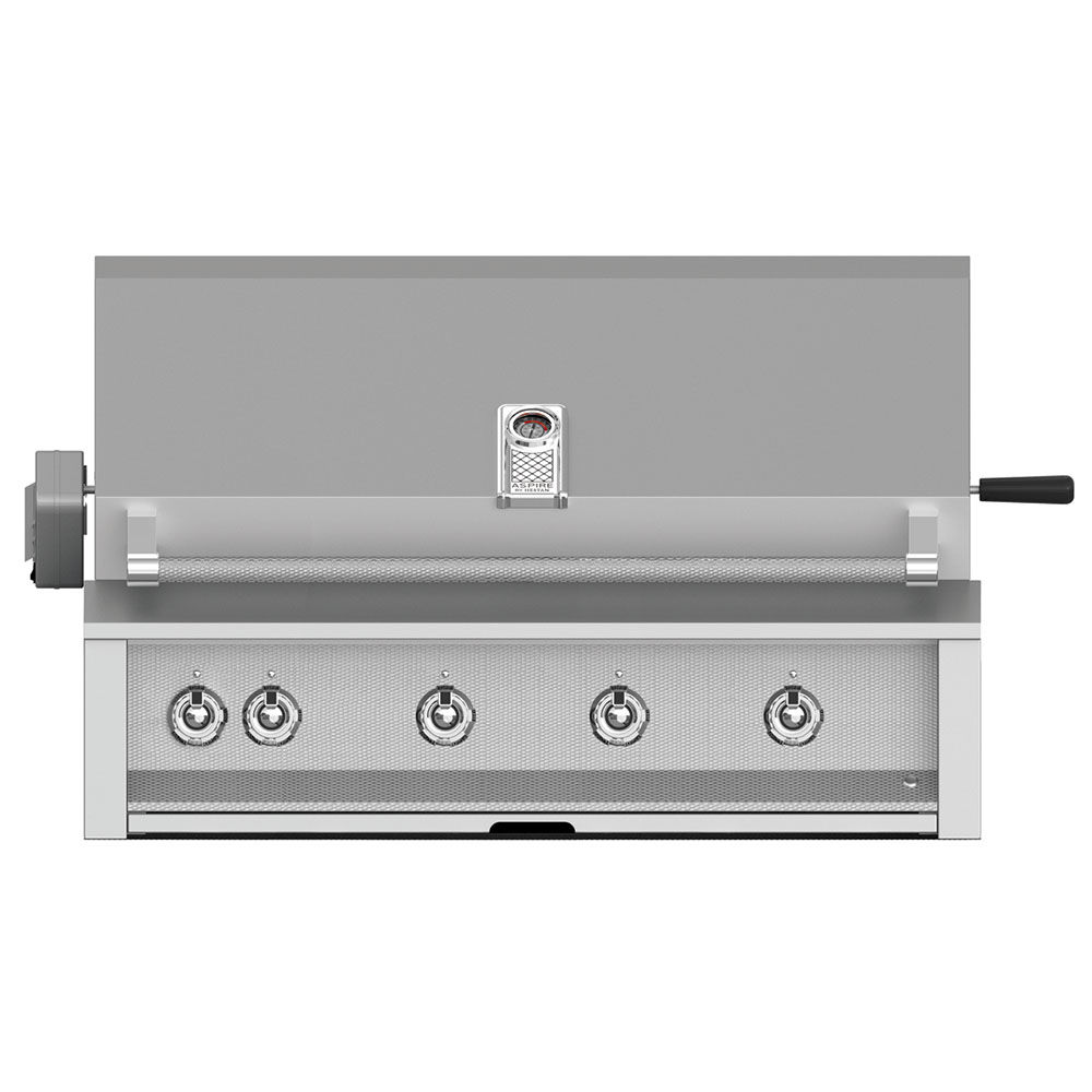 Aspire by Hestan 42-Inch 4-Burner Built-In Propane Gas Grill with Infrared Rotisserie Burner - Stainless Steel