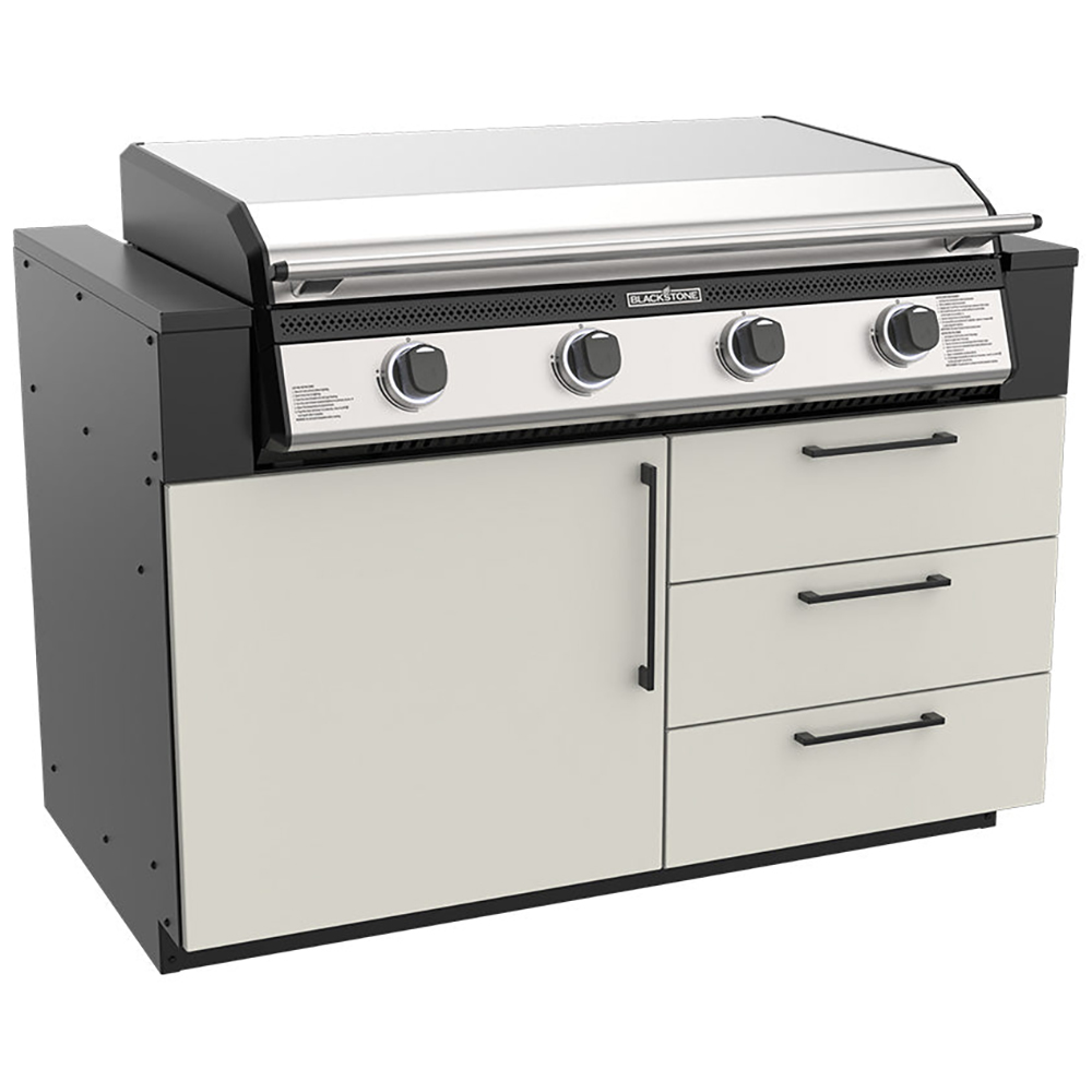 Blackstone 50-Inch Outdoor Kitchen Island with 36-Inch Flat Top Propane Gas Griddle