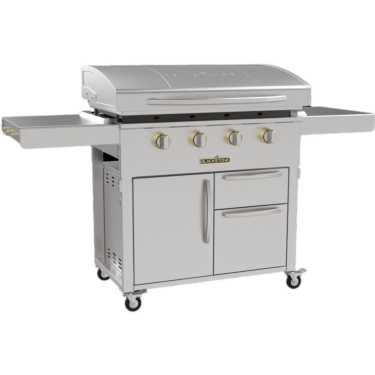 Blackstone Select 36-Inch 4-Burner Freestanding Flat Top Propane Gas Griddle with Cabinet