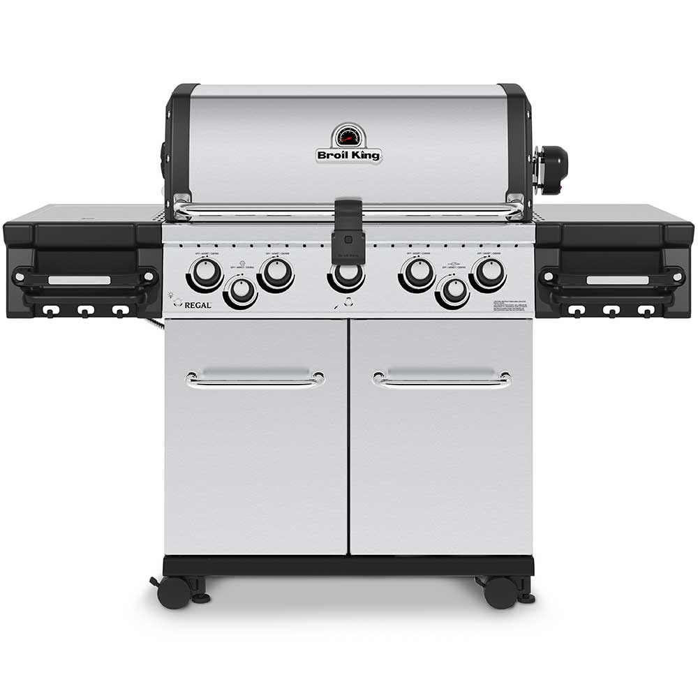 Broil King Regal S590 Pro 5-Burner Freestanding Propane Gas Grill with Rear Burner and Side Burner