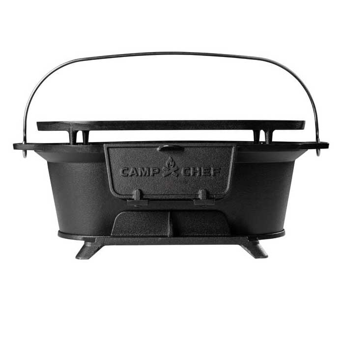 Camp Chef 17-Inch Portable Cast Iron Charcoal Grill