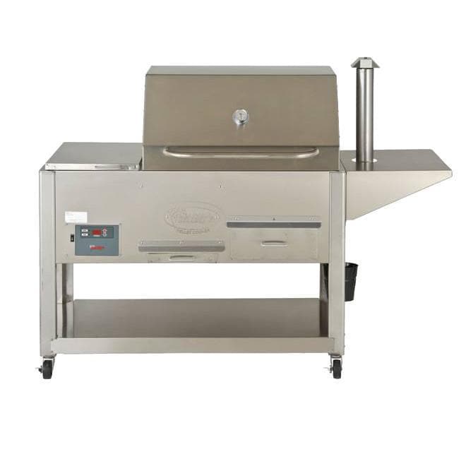 Cookshack Smokers Fast Eddys 32-Inch Freestanding Stainless Steel Wood Pellet Grill