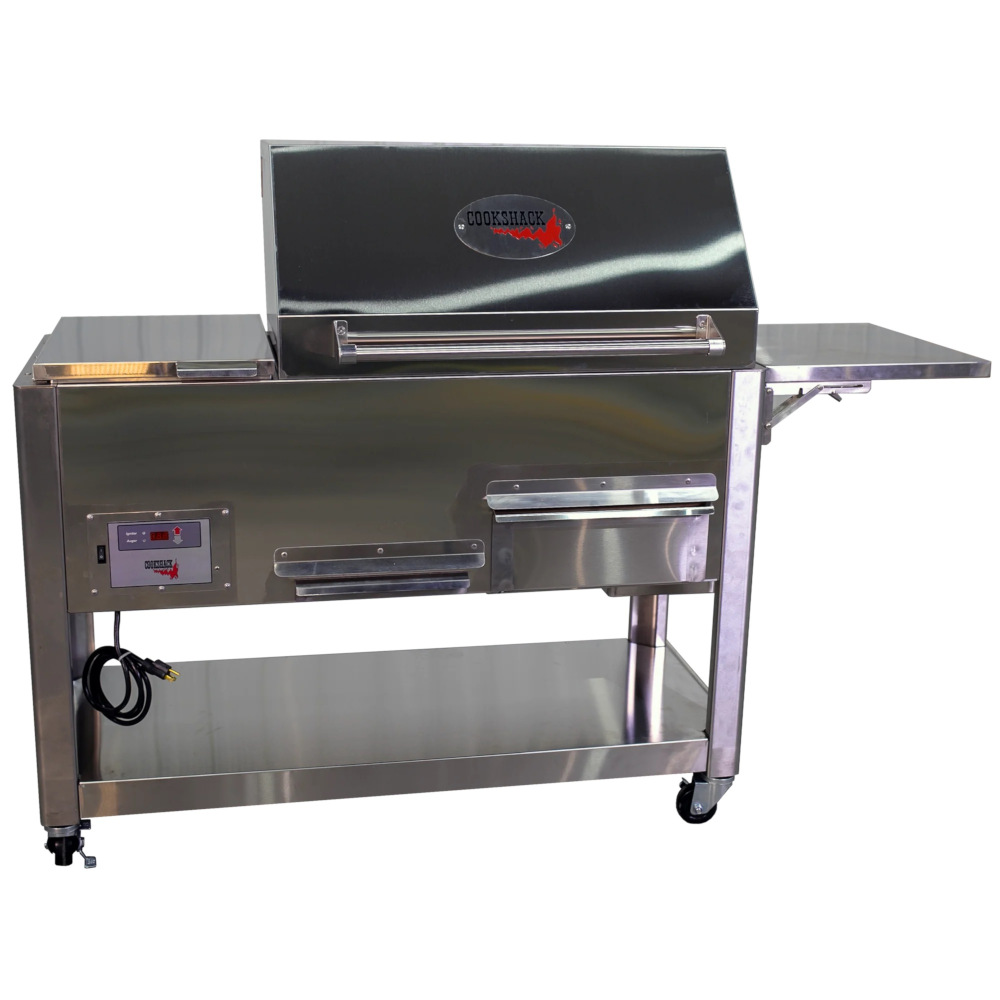 Cookshack Smokers Fast Eddys 32-Inch WiFi-Ready Freestanding Stainless Steel Wood Pellet Grill