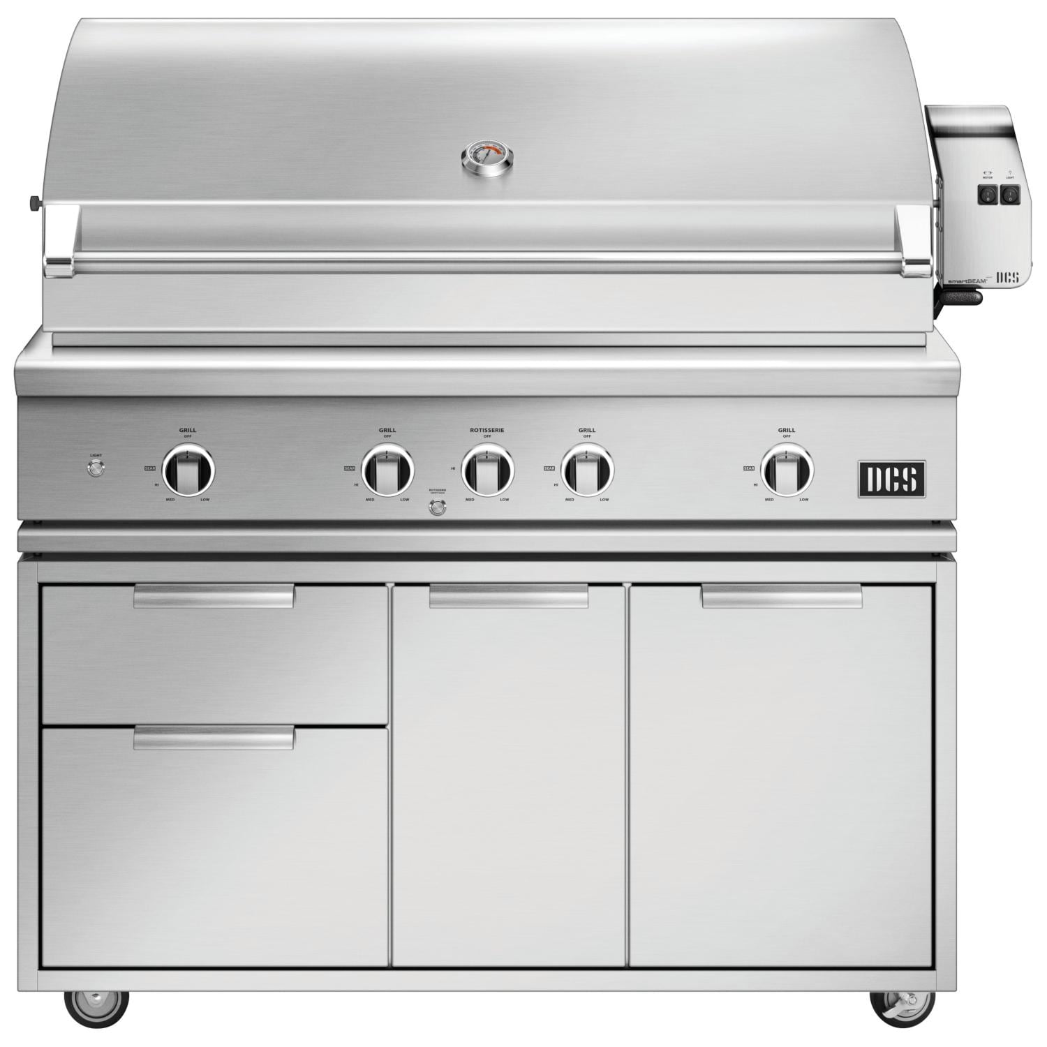 DCS 48-Inch Series 7 Freestanding Propane Gas Grill with Rotisserie