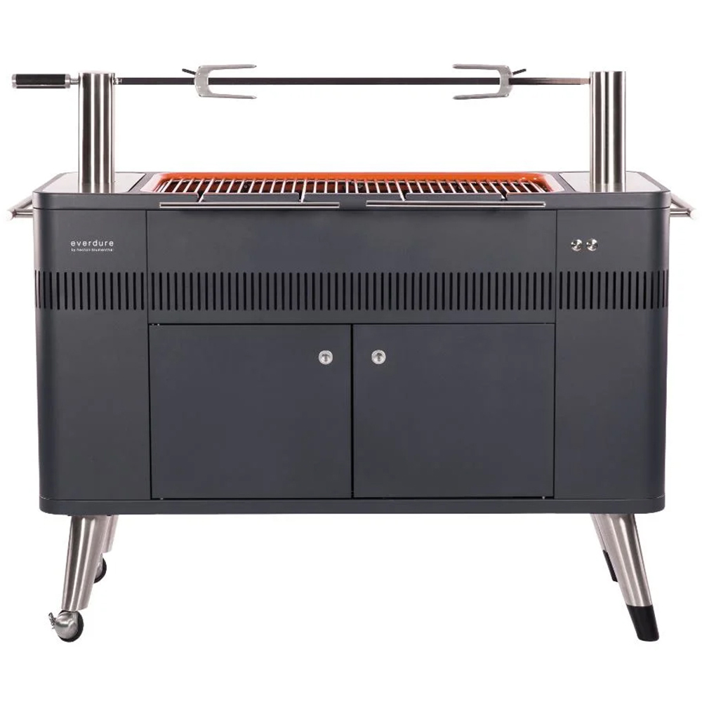 Everdure by Heston HUB 54-Inch Freestanding Charcoal Grill with Rotisserie
