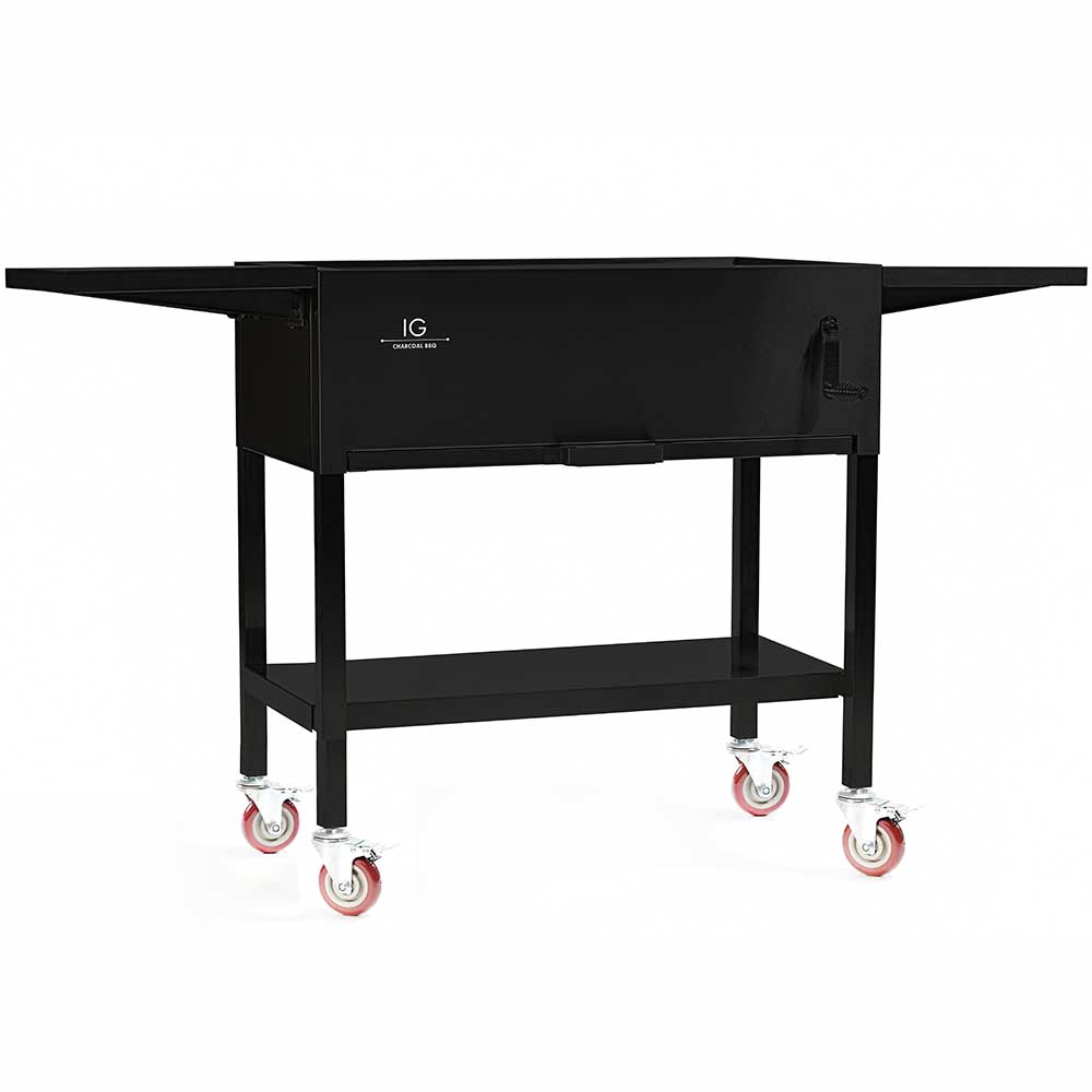 IG BBQ 30-Inch Freestanding Powder Coated Smoker Charcoal Grill