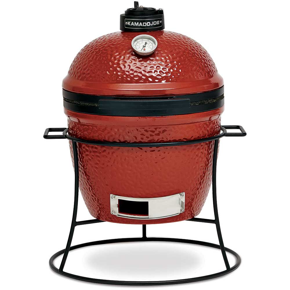 Kamado Joe Joe Jr 13-Inch Charcoal Ceramic Kamado Grill on Carrying Stand