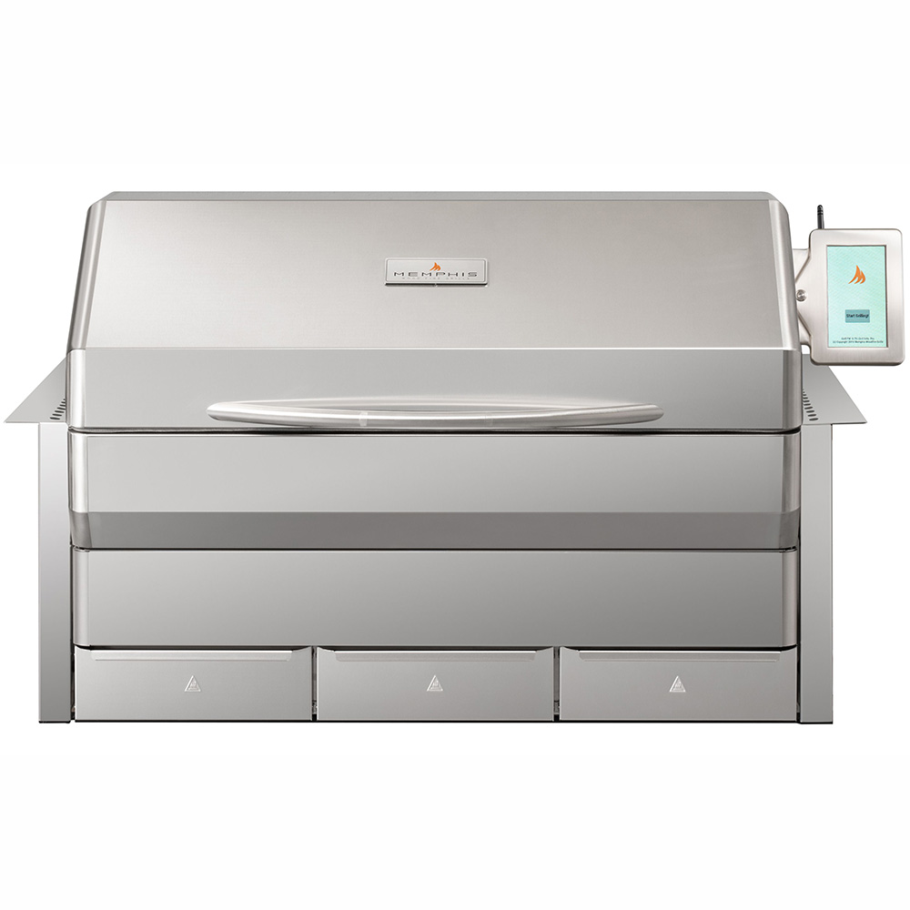 Memphis Grills Elite Wi-Fi Controlled 39-Inch 304 Stainless Steel Built-In Pellet Grill - ITC3 Model