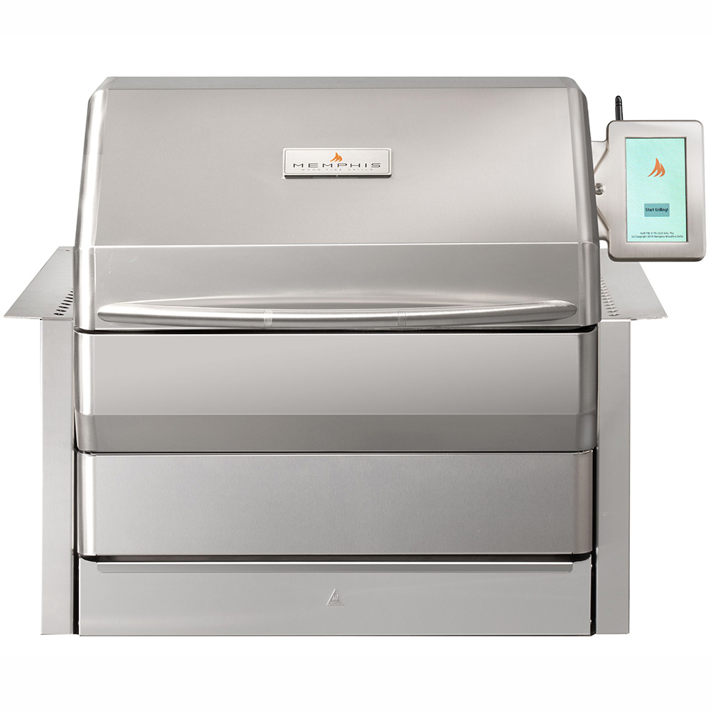 Memphis Grills Pro Wi-Fi Controlled 28-Inch 304 Stainless Steel Built-In Pellet Grill - ITC3 Model