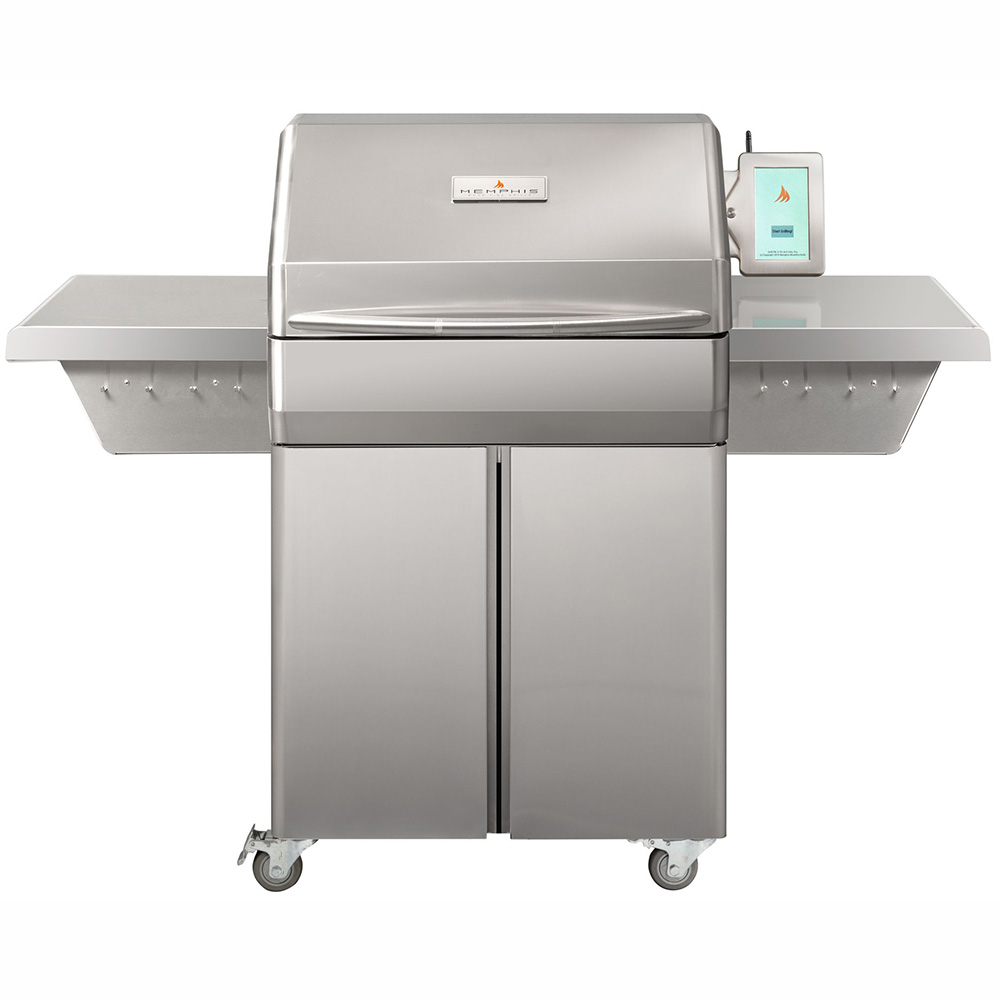 Memphis Grills Pro Wi-Fi Controlled 28-Inch 304 Stainless Steel Freestanding Pellet Grill - ITC3 Model
