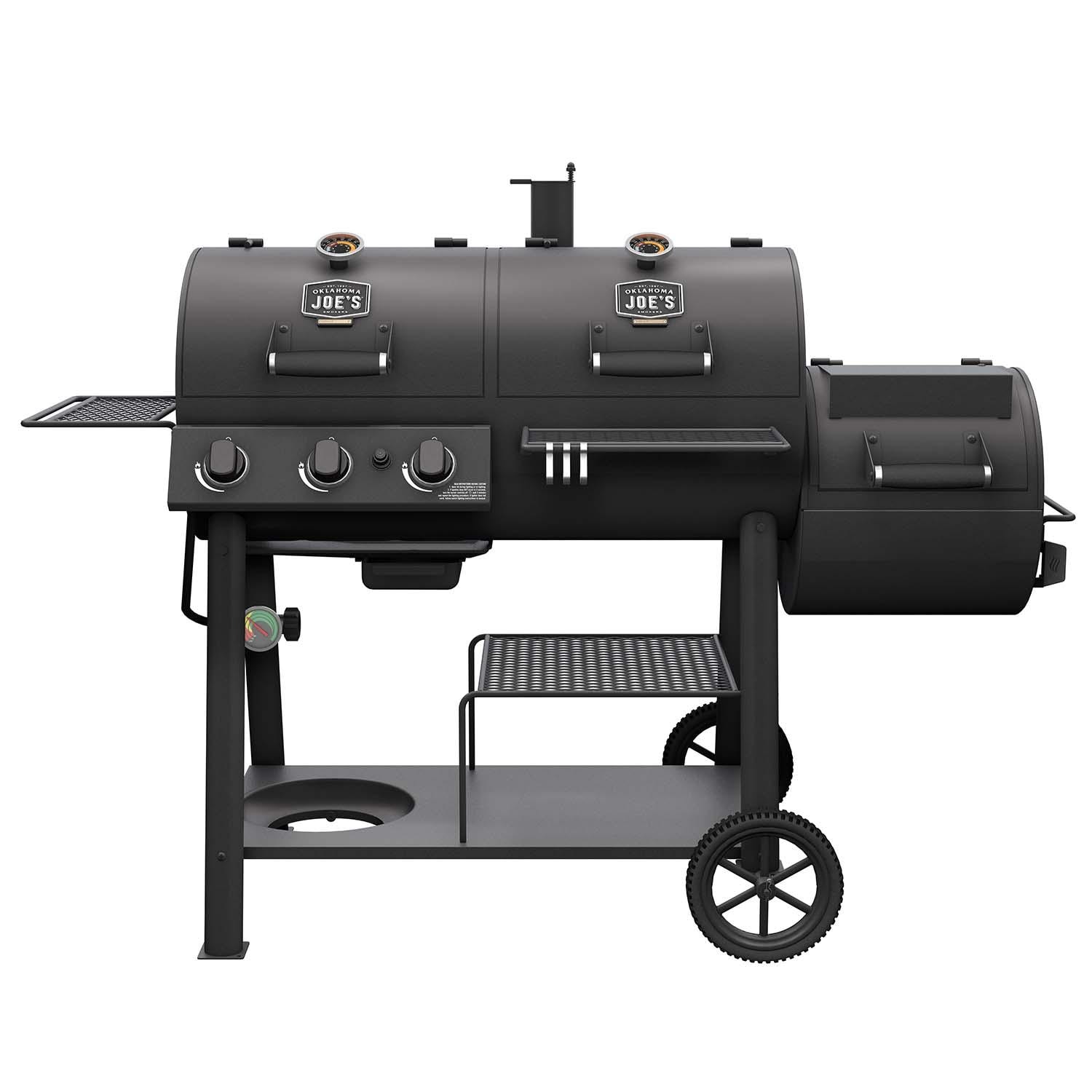 Oklahoma Joe's Canyon Combo DLX Charcoal and Propane Gas Smoker & Grill