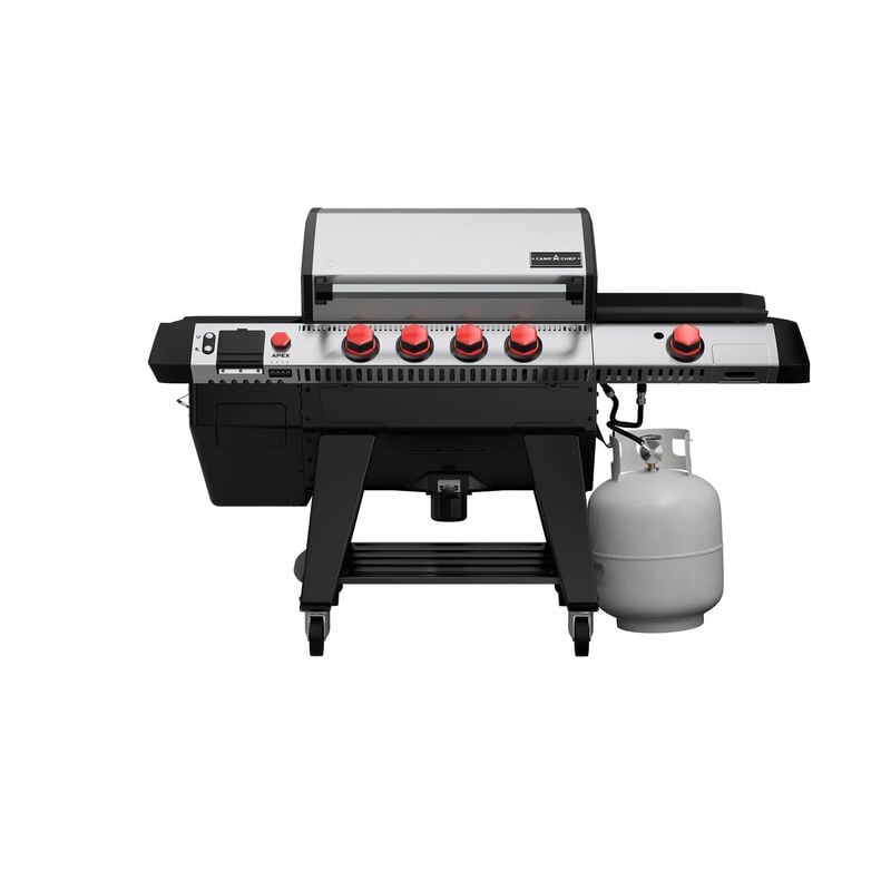 Camp Chef Apex 24-Inch Wi-Fi Controlled Pellet Grill with Gas Kit and Sidekick