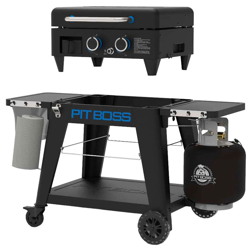 Pit Boss Grills Ultimate Lift-Off Series 50-Inch 2-Burner Freestanding/Tabletop Propane Gas Commercial Style Flat Top Griddle