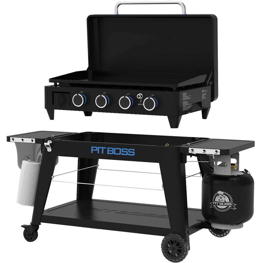 Pit Boss Grills Ultimate Lift-Off Series 62-Inch 4-Burner Freestanding/Tabletop Propane Gas Commercial Style Flat Top Griddle