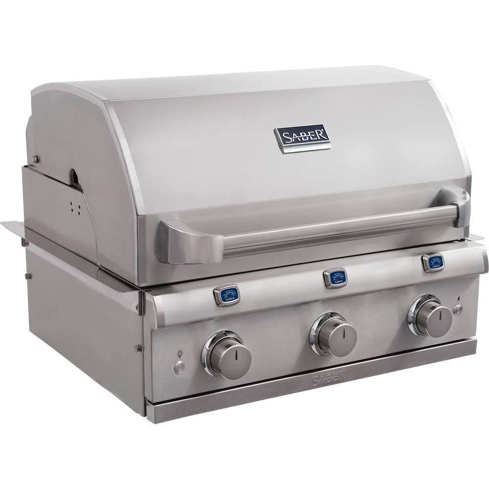 Saber Grills Elite 500 SSE 32-Inch 3-Burner Built-In Infrared Natural Gas Grill