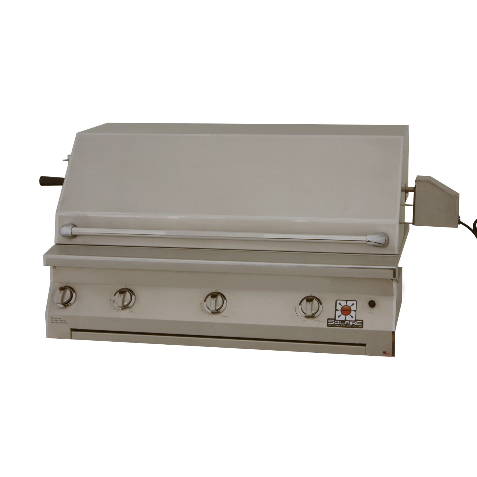 Solaire 42-Inch Built-In InfraVection Propane Gas Grill With Two Infrared Burners and Rotisserie