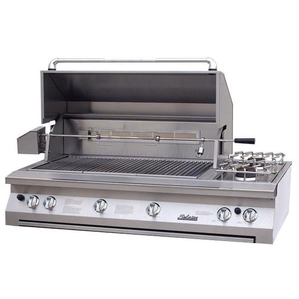 Solaire 56-Inch Built-In InfraVection Propane Gas Grill with Rotisserie & Double Side Burner With One Infrared Burner