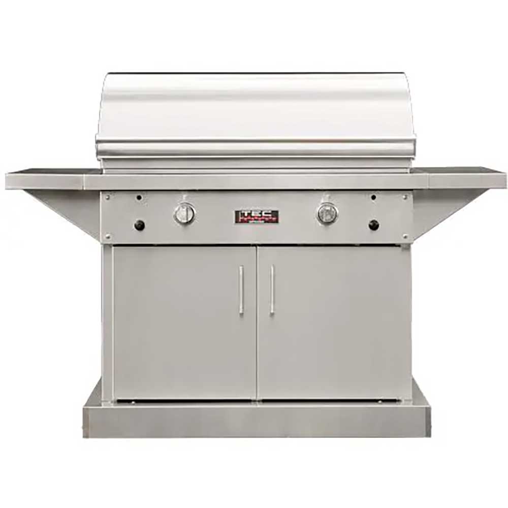 TEC Grills Sterling Patio FR 44-Inch Infrared Propane Gas Grill On Stainless Cabinet