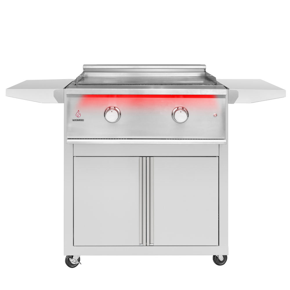 TrueFlame 30-Inch Freestanding Propane Gas Commercial Style Flat Top Griddle with Lights