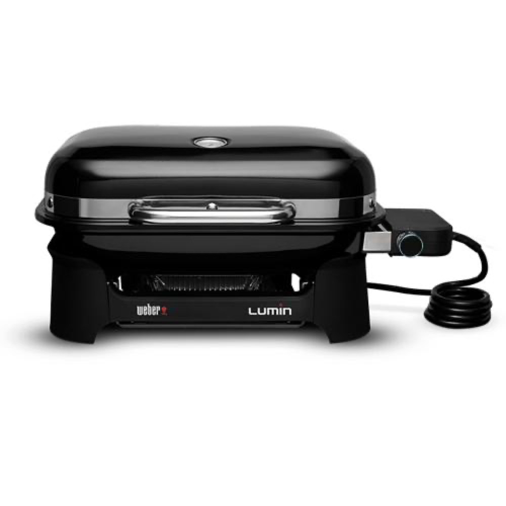 Weber Grills Lumin 1000 Compact 23-Inch 120V Portable Electric Grill - Black