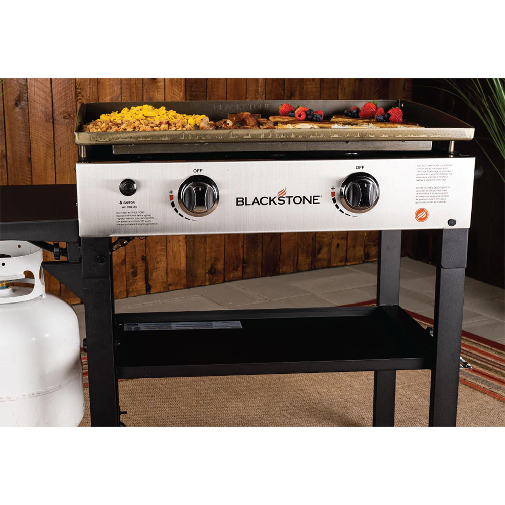 Blackstone 28-Inch Propane Griddle Cooking Station With Stainless Steel Front Plate